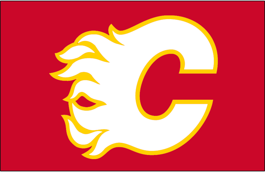 Calgary Flames 2018-Pres Jersey Logo iron on heat transfer...